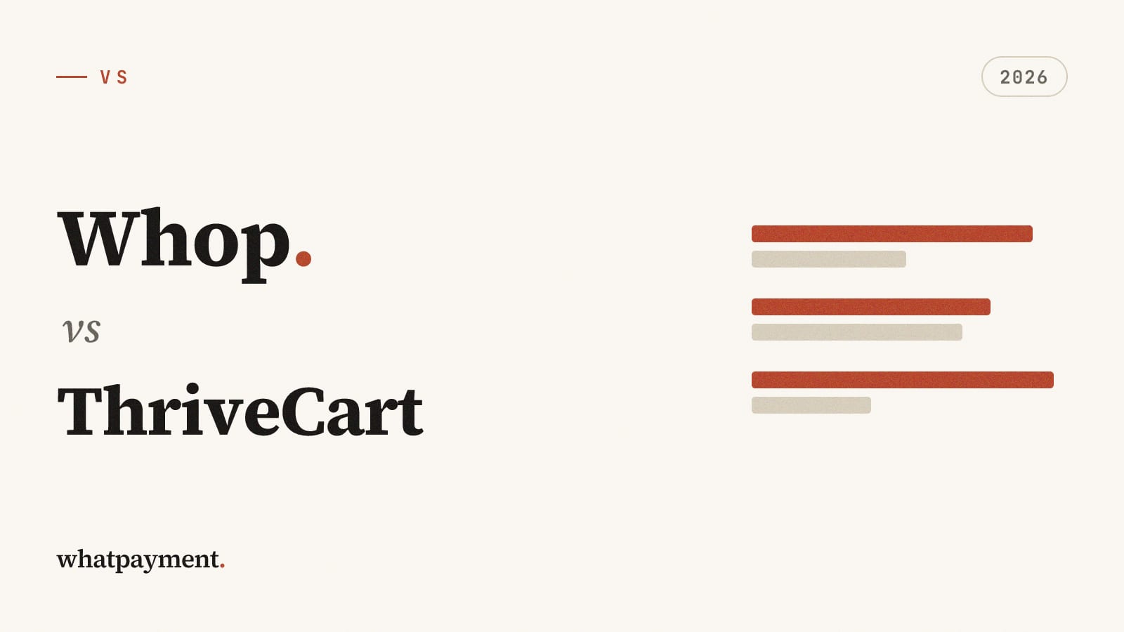 Whop vs ThriveCart